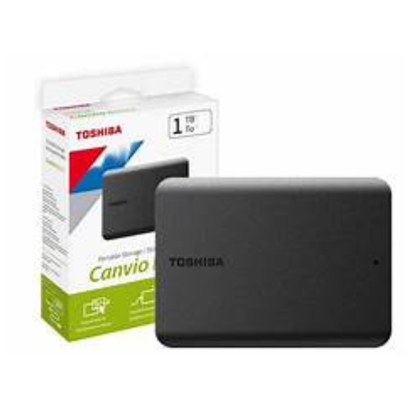 Disco Duro Externo Toshiba Canvio Basics Negro 1TB USB 3.0 HDTB510XK3AA –  Roy Memory